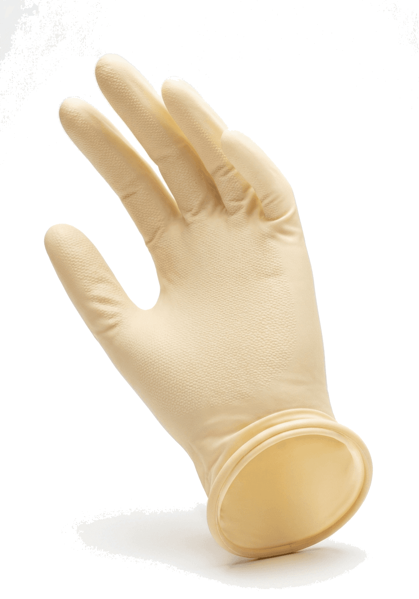 APbiosense Natural Cream Latex Examination Glove